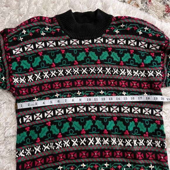 Vtg Talbots Christmas Holiday Sweater Size M - Picture 7 of 8